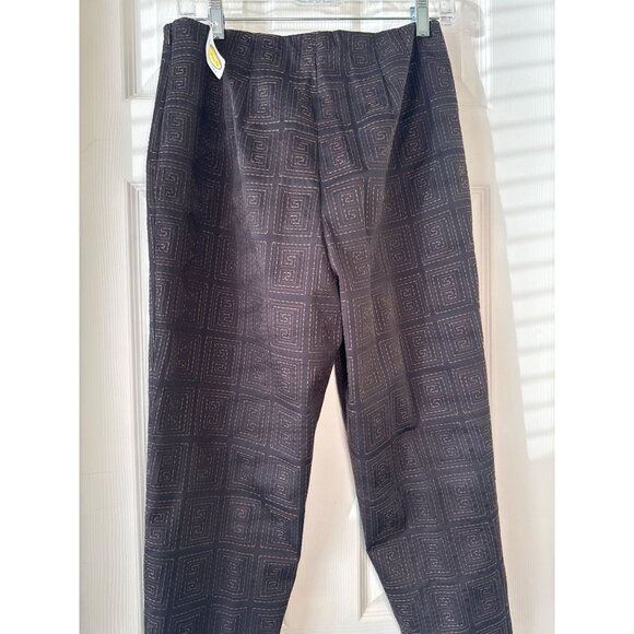 NWT Talbots Petites Women's Stretch Pants Geometric Textured Print - Size 8 - Picture 3 of 8